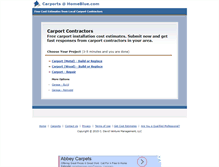 Tablet Screenshot of carports.homeblue.com