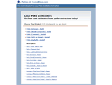 Tablet Screenshot of patios.homeblue.com