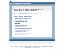 Tablet Screenshot of driveways.homeblue.com